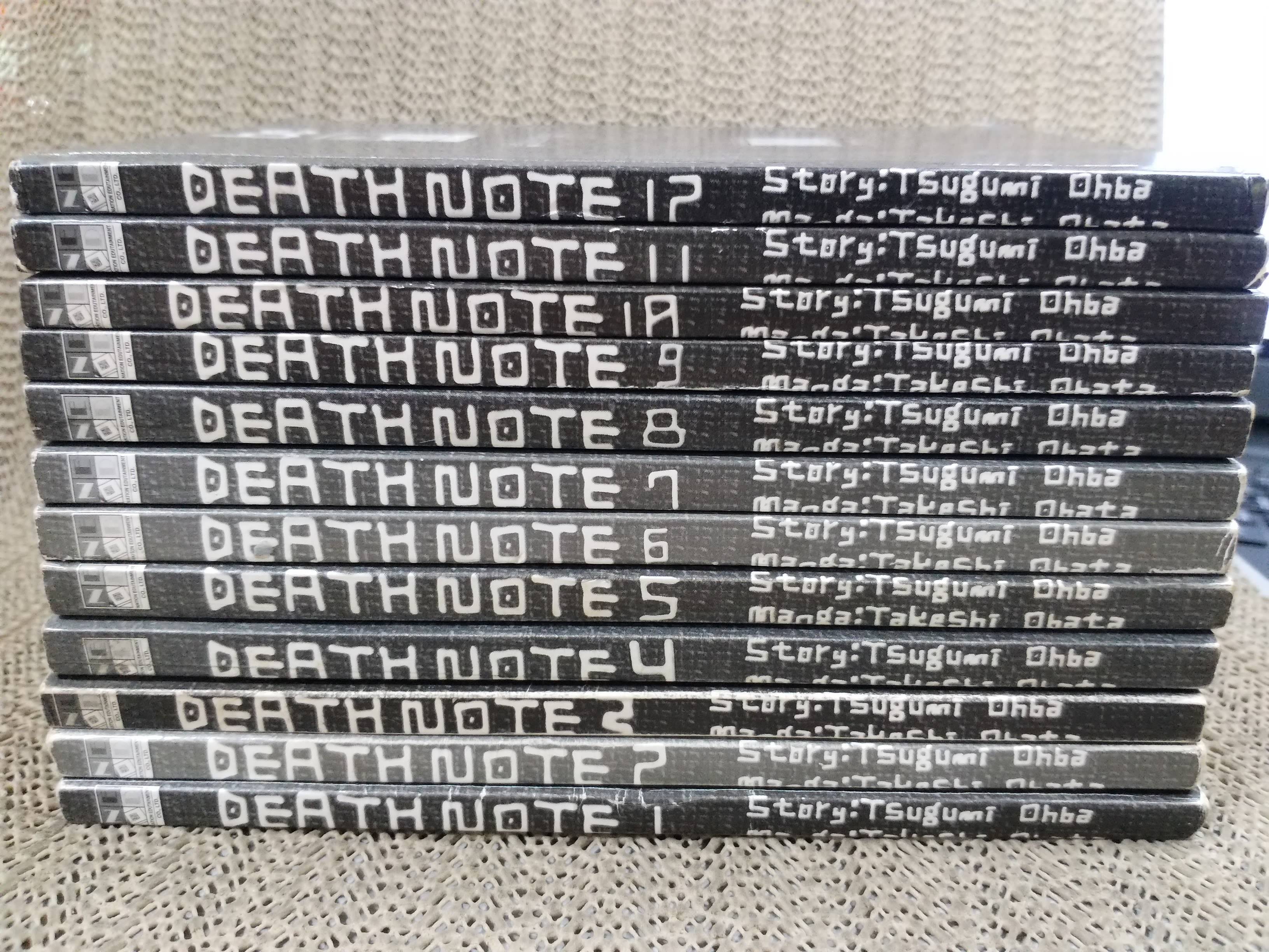 เดธโน้ต Death Note ครบชุด 12เล่มจบ ไม่มีปกนอก สภาพดี