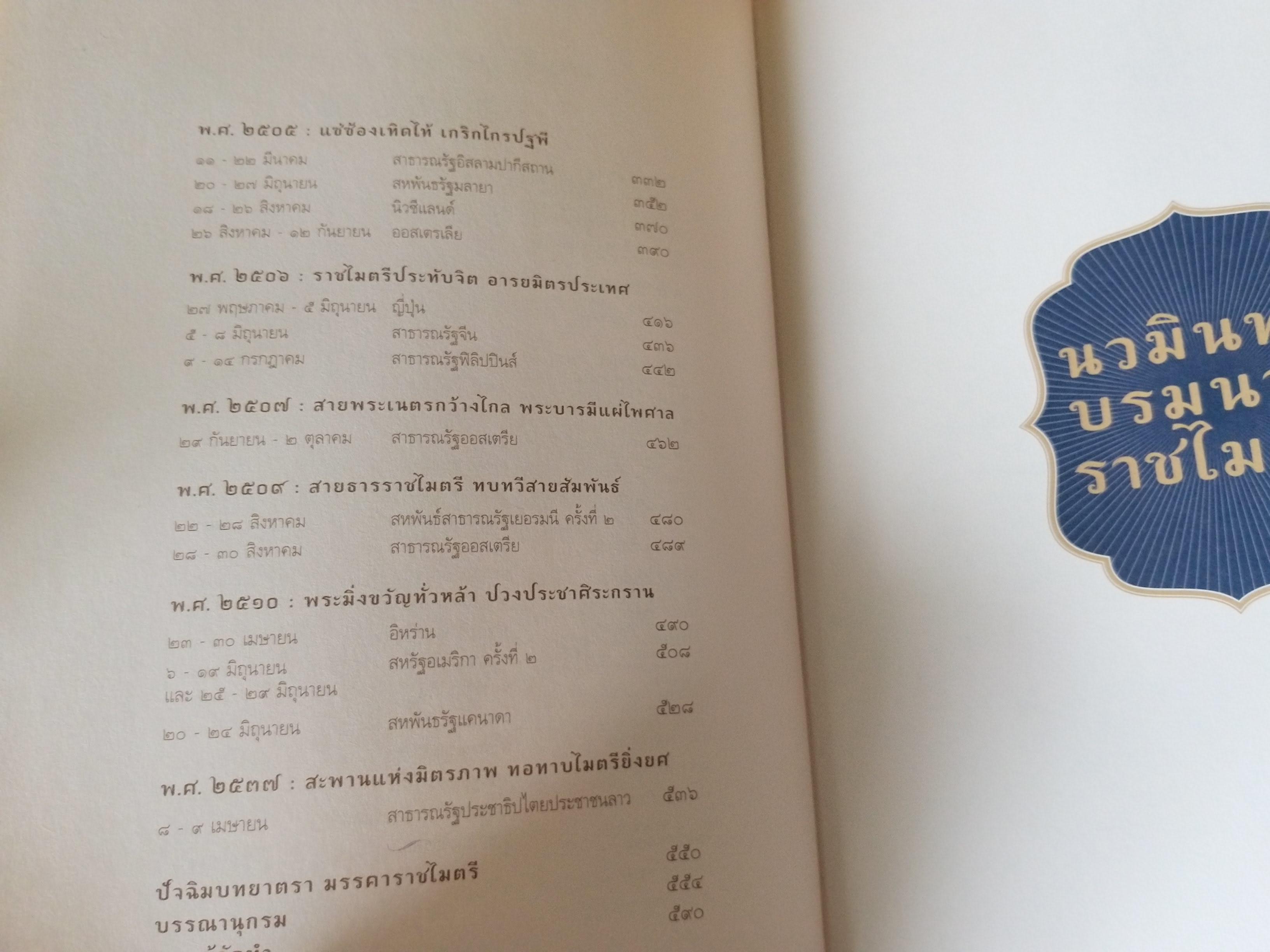 นวมินทรบรมนาถราชไมตรี หนังสือเทิดพระเกียรติ องค์ในหลวง ร.9 ความทรงจำ ประวัติศาสตร์ สู่คนรุ่นหลัง