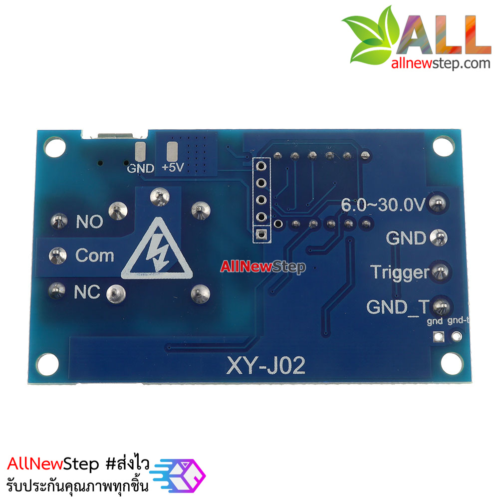 โมดูลรีเลย์หน่วงเวลาปิด 0-999 วินาที Digital Delay Timer 6-30V Relay Switch Control Module