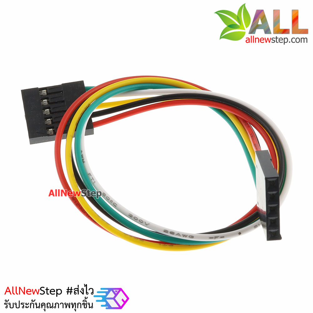 Jumper Wire 5P Female to Female 2.54mm สายไฟจัมเปอร์ เมีย-เมีย 5 เส้น ยาว 20cm