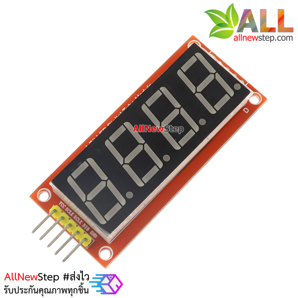 โมดูลแสดงค่าตัวเลข 4 หลัก Four digital tube module LED display ขนาด 0.56 นิ้ว 74HC595 Driver