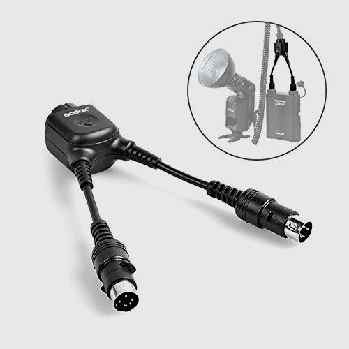 GODOX DB-02 Y Cable 2 to 1 For Godox AD180 AD360 Flash
