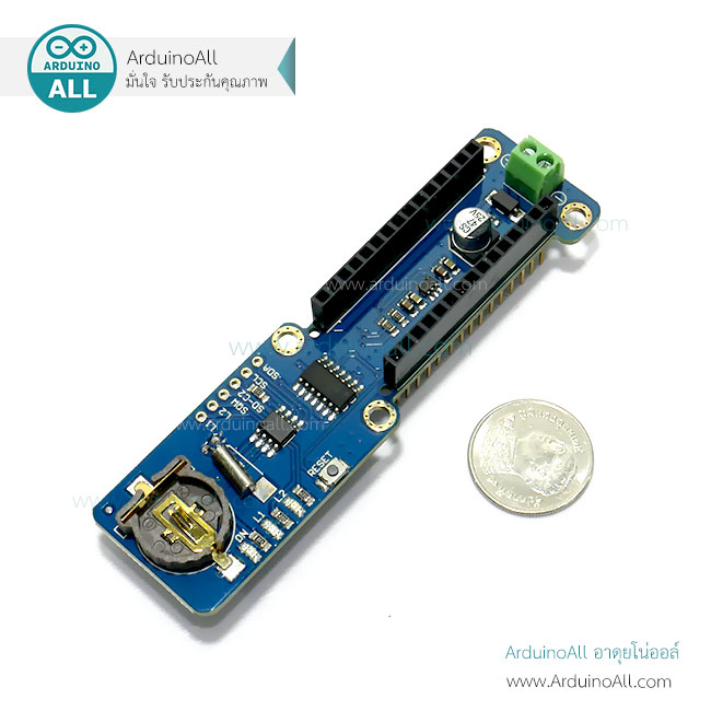 บอร์ด Data Logger nano Shield สำหรับ Arduino Nano sd card DS1307