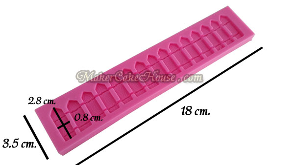 พิมพ์ฟองดอง / กัมเพส ลายรั้วไม้
