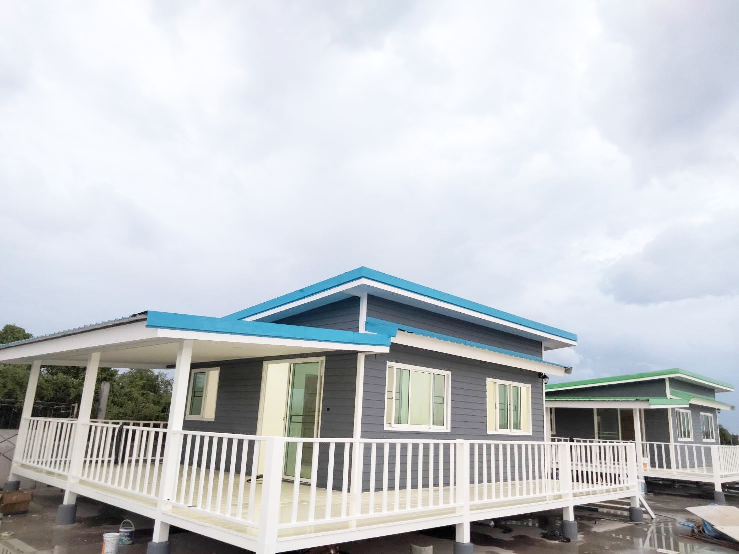 บ้านน็อคดาวน์ ขนาด 9 * 8 เมตร ในตัวบ้าน ขนาด 6*6 เมตร ราคา 550000 บาท