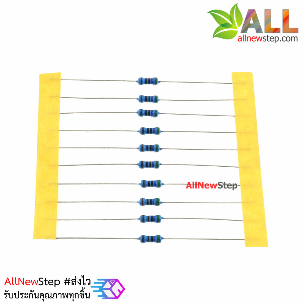 Resistor 560r ตัวต้านทานแบบค่าคงที่ 560 โอห์ม 1/4W 1% จำนวน 10 ชิ้น