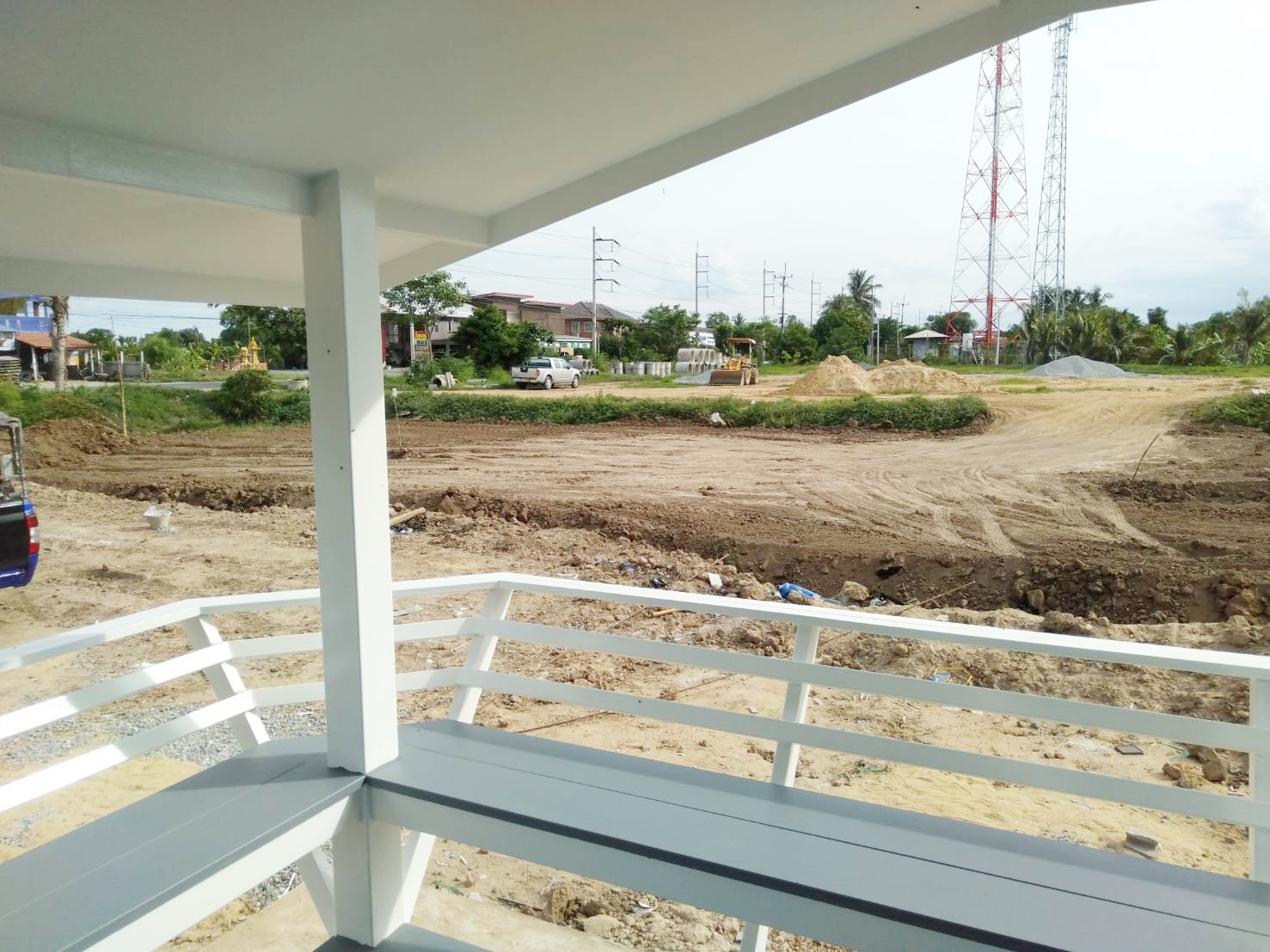 บ้านน็อกดาวน์โครงสร้างเหล็ก ขนาด 4*6 เมตร พร้อมระเบียง ขนาด 2*3 เมตร