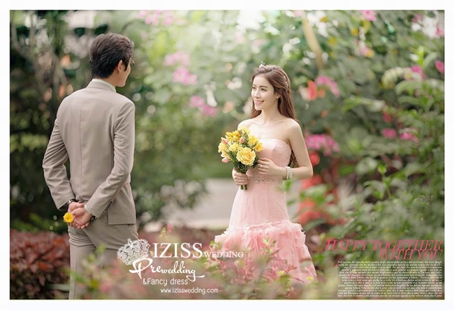 PW320 - **พร้อมส่งชุดผญ.ค่ะ** ชุดคู่ถ่ายพรีเวดดิ้ง (prewedding dress) & ชุดแต่งงานแฟนซี (Fancy wedding dress)ชายหญิง "ธีมชุดเจ้าสาวสีส้มโอรส-เทา"
