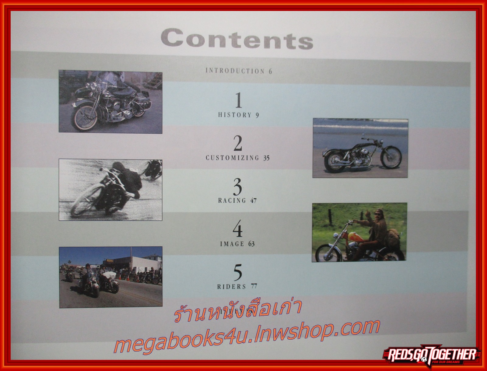 ตำนานรถ ฮาร์เล่ย์ เดวิดสัน ROLLING THUNDER THE HARLEY-DAVIDSON LEGEND ตำหนิ ปกนอกมีรอยขาดประมาณ 1 นิ้ว