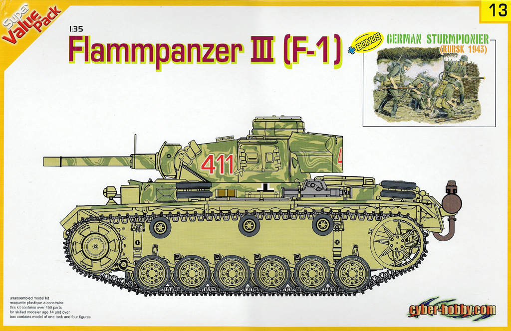 1/35 FLAMMPANZER III (F-1) + GERMAN Stoompioner