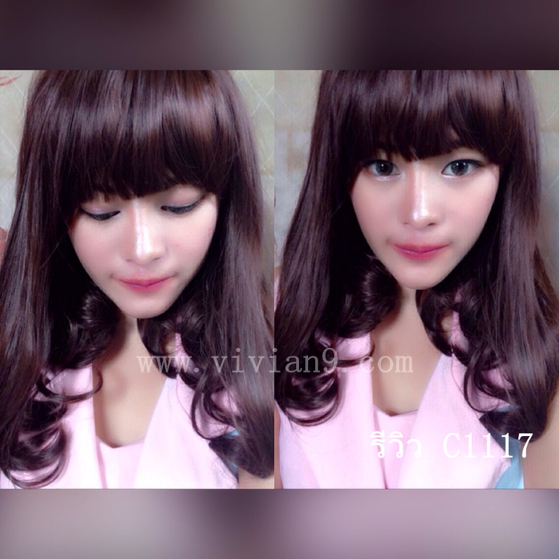 C1117 วิกผมประไหล่ **ล๊อตใหม่จะยาวกว่าเเบบนิดหน่อยนะคะ