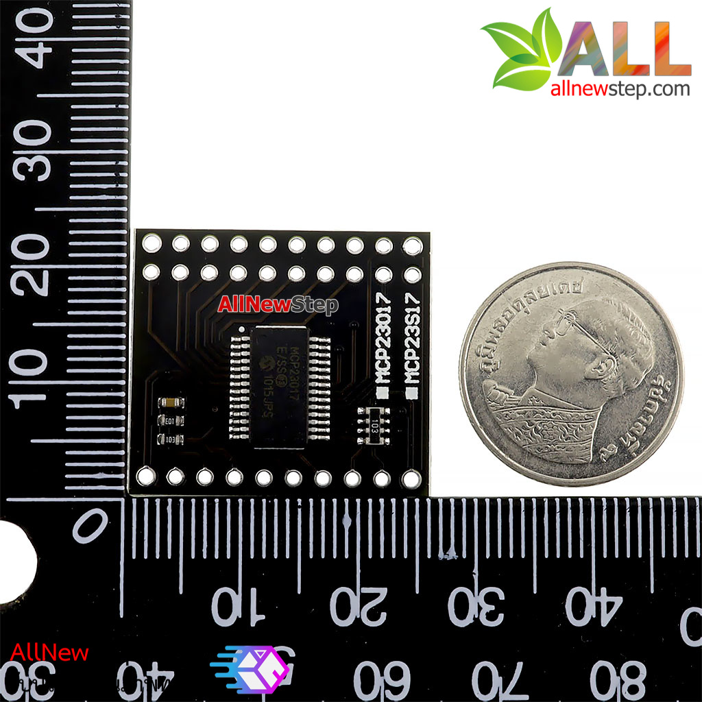 MCP23017 I2C Serial Interface 16-Bit I/O Expander Serial โมดูลขยายขา 16 ขา I/O สำหรับ Arduino เบอร์ MCP23017