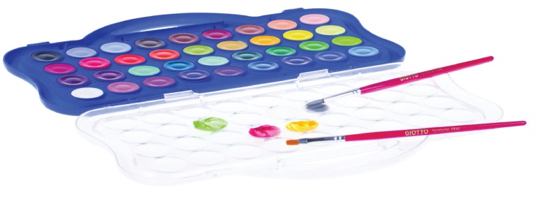 สีน้ำก้อน MINI 36 สี GIOTTO Acquerelli Water Colors Cake