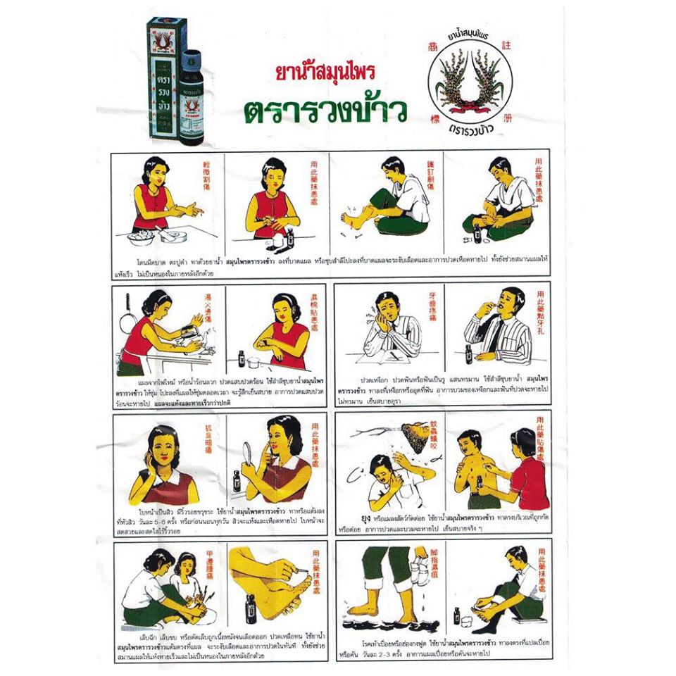 ยาน้ำสมุนไพร ตรารวงข้าวขนาด 24 มล