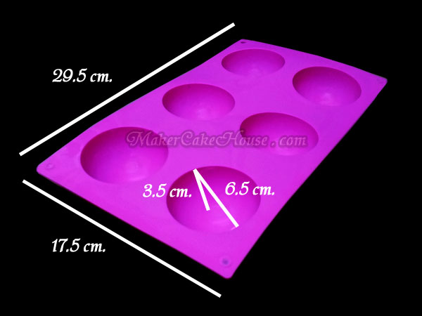 พิมพ์เค้กส้ม / พิมพ์ครึ่งวงกลม