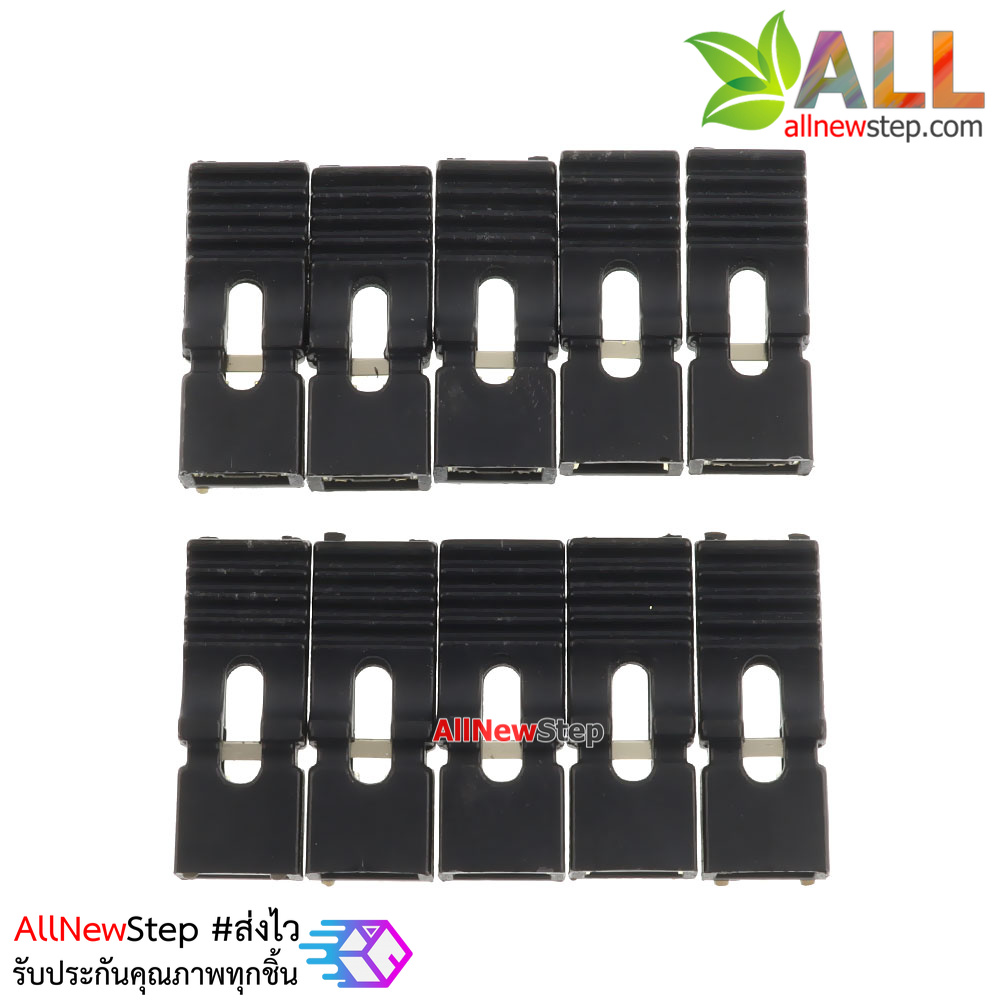 จัมเปอร์แบบยาว long jumper cap 2.54mm pitch 14mm 10 ชิ้น สีดำ