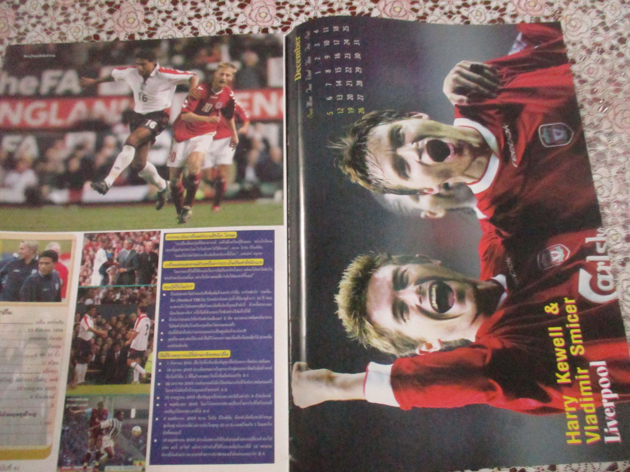 เวิลด์ซอคเกอร์ ฉบับที่41 ปี2546 ตำหนิ แผ่นรองปกหน้า แผ่นรองปกหลัง และแผ่นรองหน้ากลางด้านหลัง ไม่มี