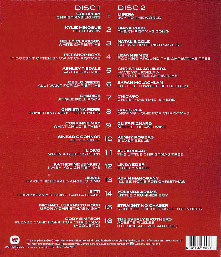 CD,Merry Christmas Greatest Christmas Songs (2CD)(Christmas)(2014)(Various Artists)(Thai)