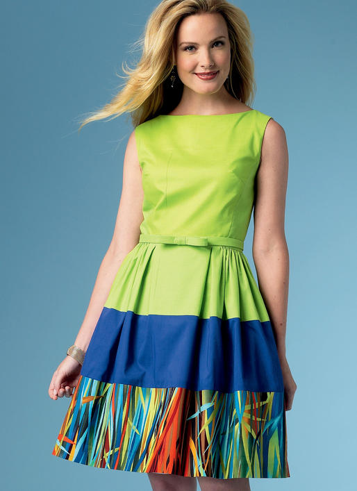 แพทเทิร์นตัดเดรสสตรี Butterick 5982F5 Size: 16-18-20-22-24