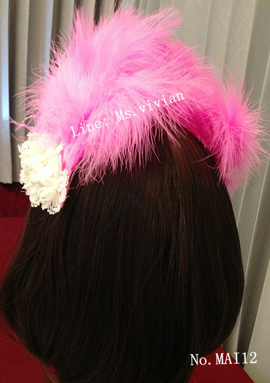 MAI12 มงกุฎขนฟู เเบบคาดหน้าผาก (งาน handmade)**สินค้ามีจำกัดในเเต่ละล๊อต**
