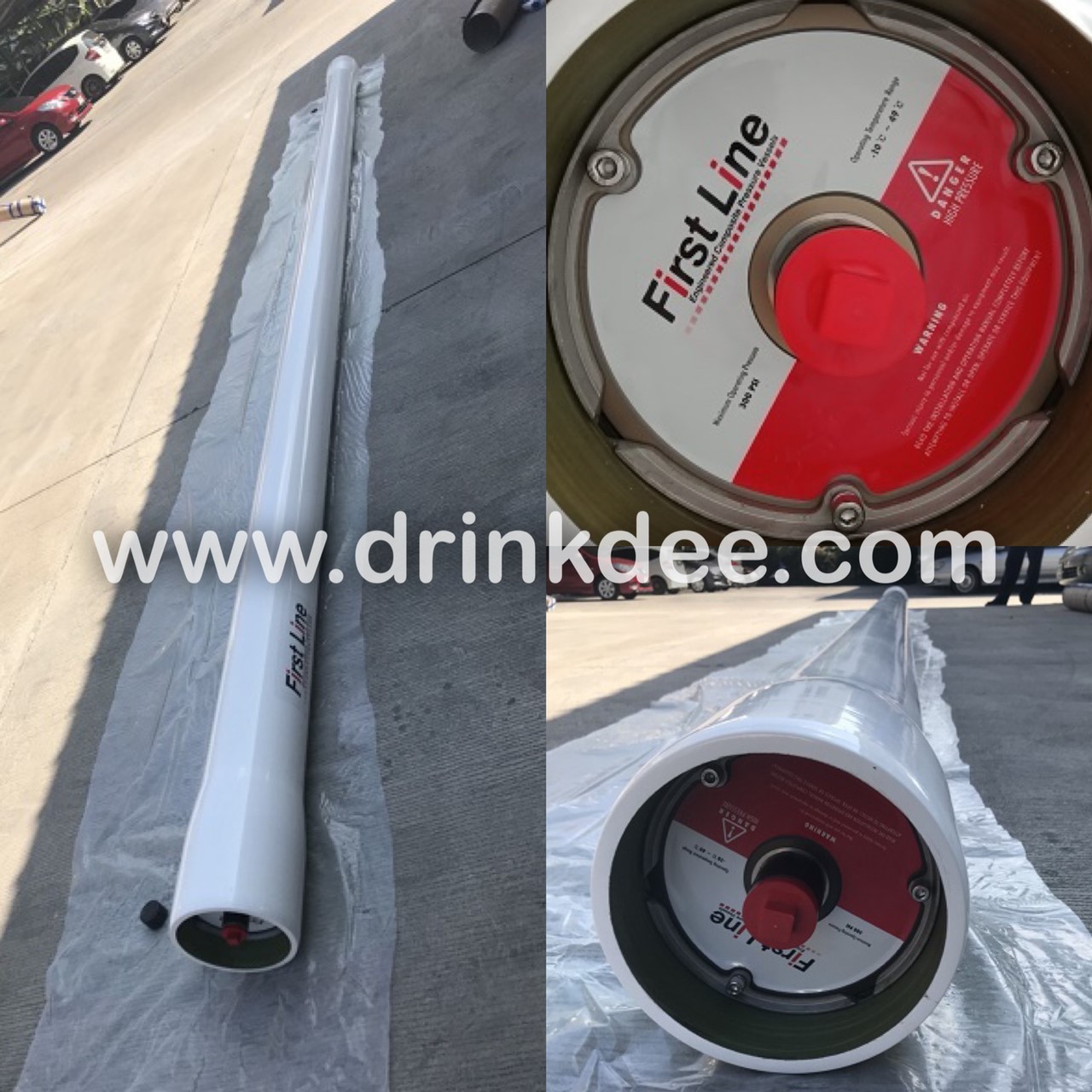 กระบอก Vessel Membrane ไฟเบอร์ 4 นิ้ว และ 8 นิ้ว