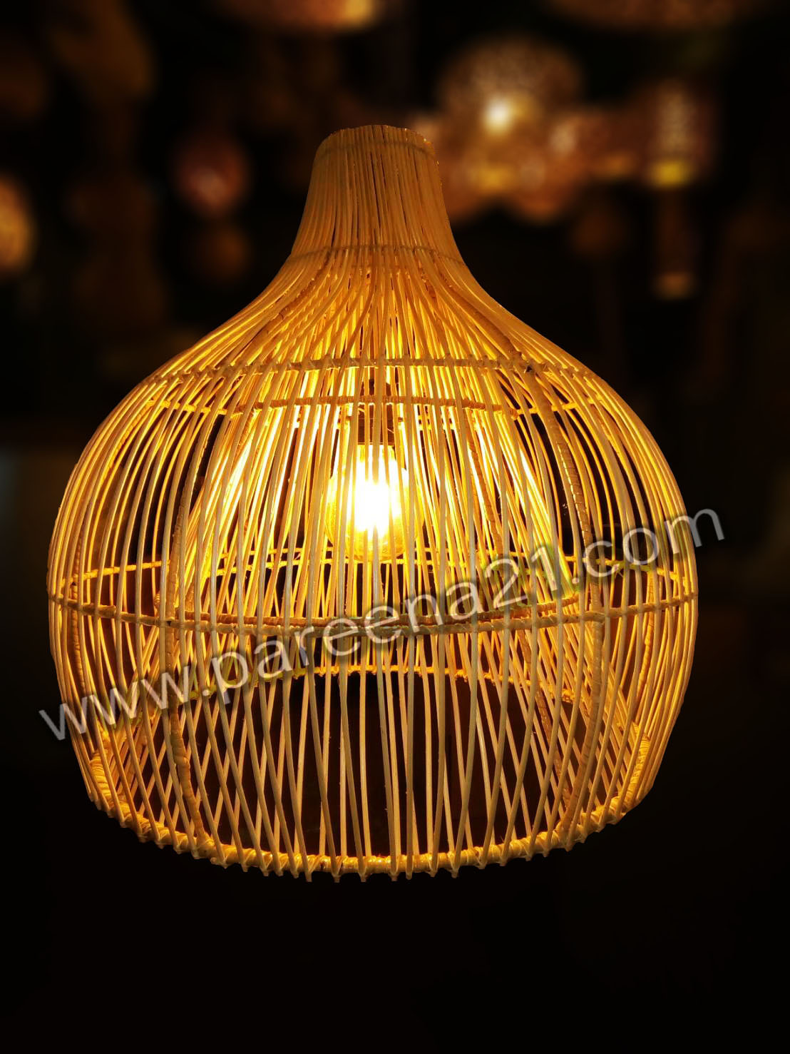Rattan Ceiling Lamps โคมไฟหวายแบบแขวนเพดาน #15