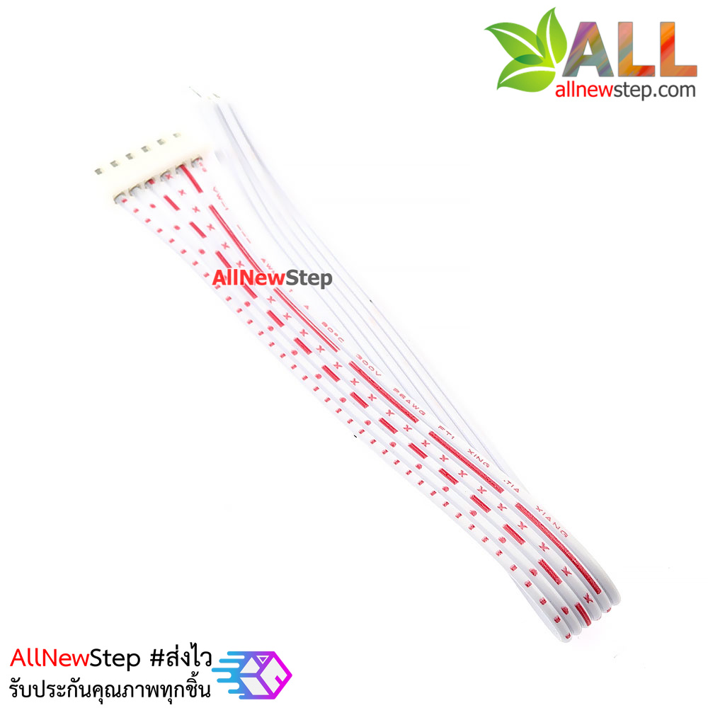 สายแพ 6P ตัวเมีย single head line 20CM ระยะห่าง 2.54mm