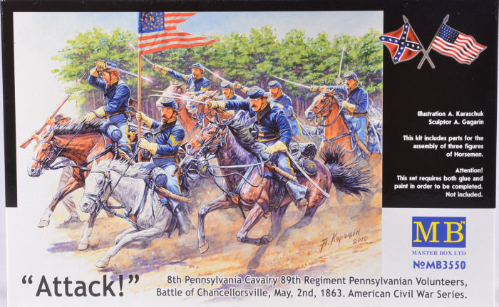 1/35 Attack - 8th Pennsylvania Cavalry 89th regiment Pennsylvanian Volunteers, Battle of Chancellorsville, May 2nd, 1863