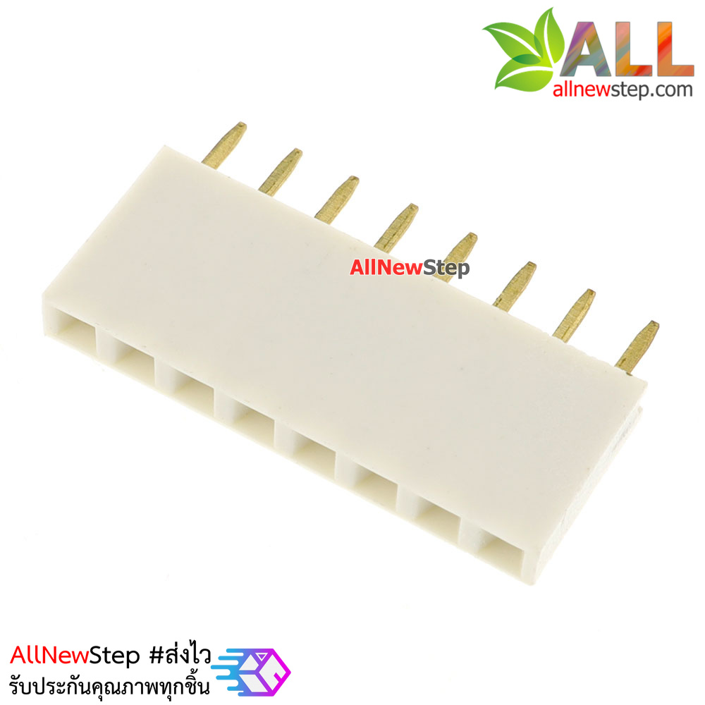 Pin header Female Header Single Row 2.54mm 8p Pin1x8 สีขาว