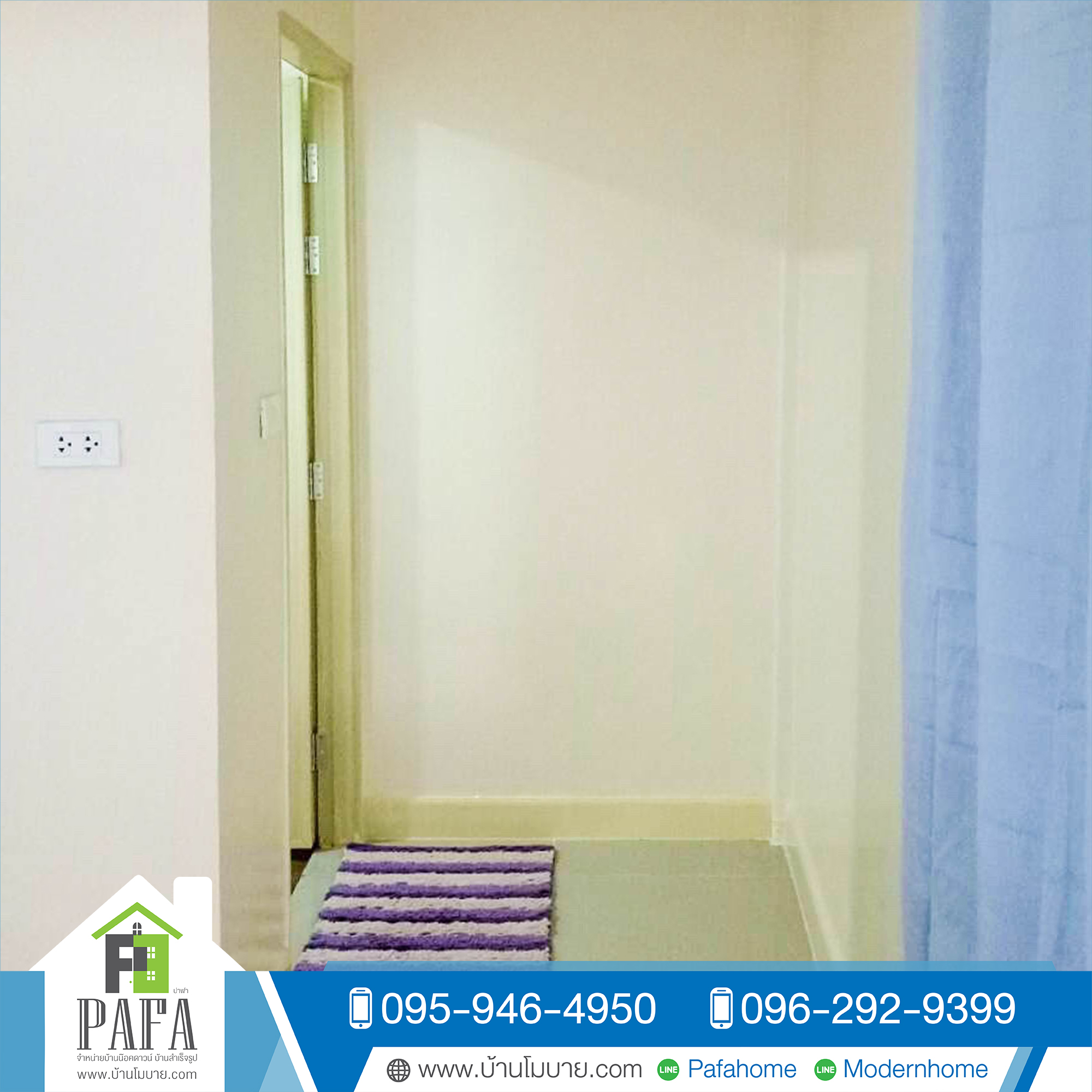 บ้านน็อคดาวน์ 4*6 เมตร 2 ชั้น (2 ห้องนอน 2 ห้องน้ำ 1 ห้องนั่งเล่น)