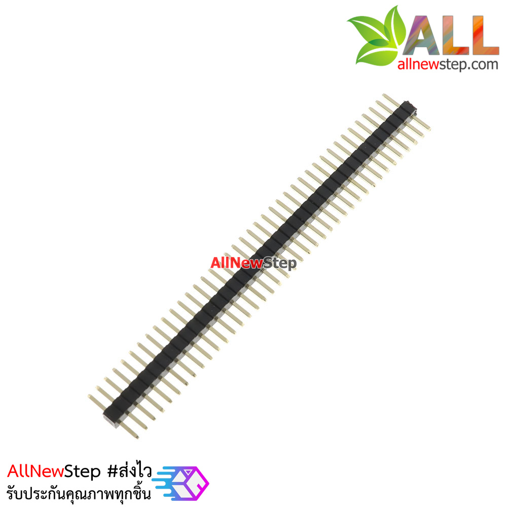 ก้างปลา ระยะขา 1.27mm 1x40 ขา สีดำ