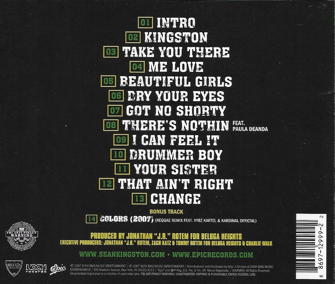 Used CD,Sean Kingston - Same (A)(2007)