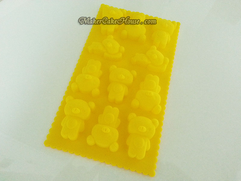 พิมพ์ซิลิโคนหมี Rilakkuma