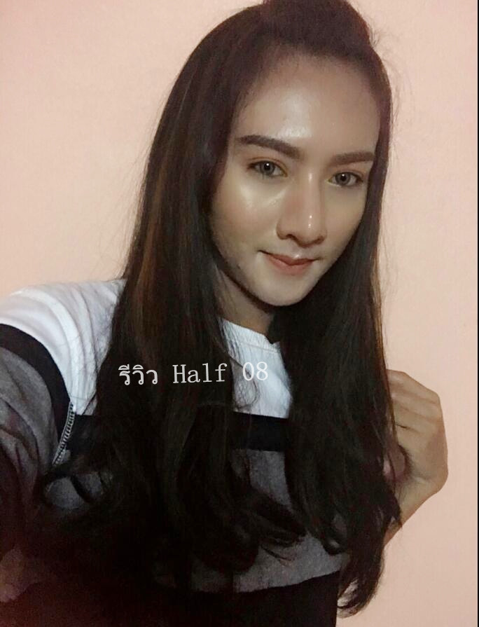 Half 08 วิกครึ่งหัว มีสีเดียว ตามรูป ( ทรงผมเเละเส้นผมเหมือนจริงเกือบ 100% )