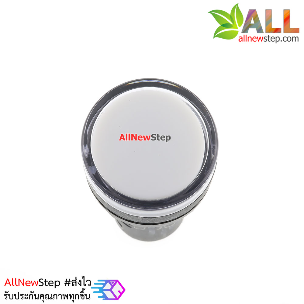 หลอดไฟสัญญาณ LED ขนาด 22 มม 220V Light Indicator Signal Pilot Lamp AC/DC 220V สีขาว