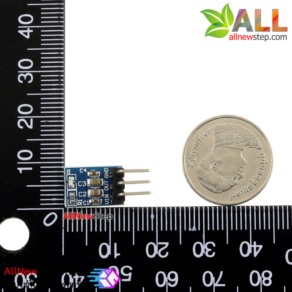 โมดูลเรกูเลต AMS1117-3.3 3.3V 800mA แบบ 3 ขา