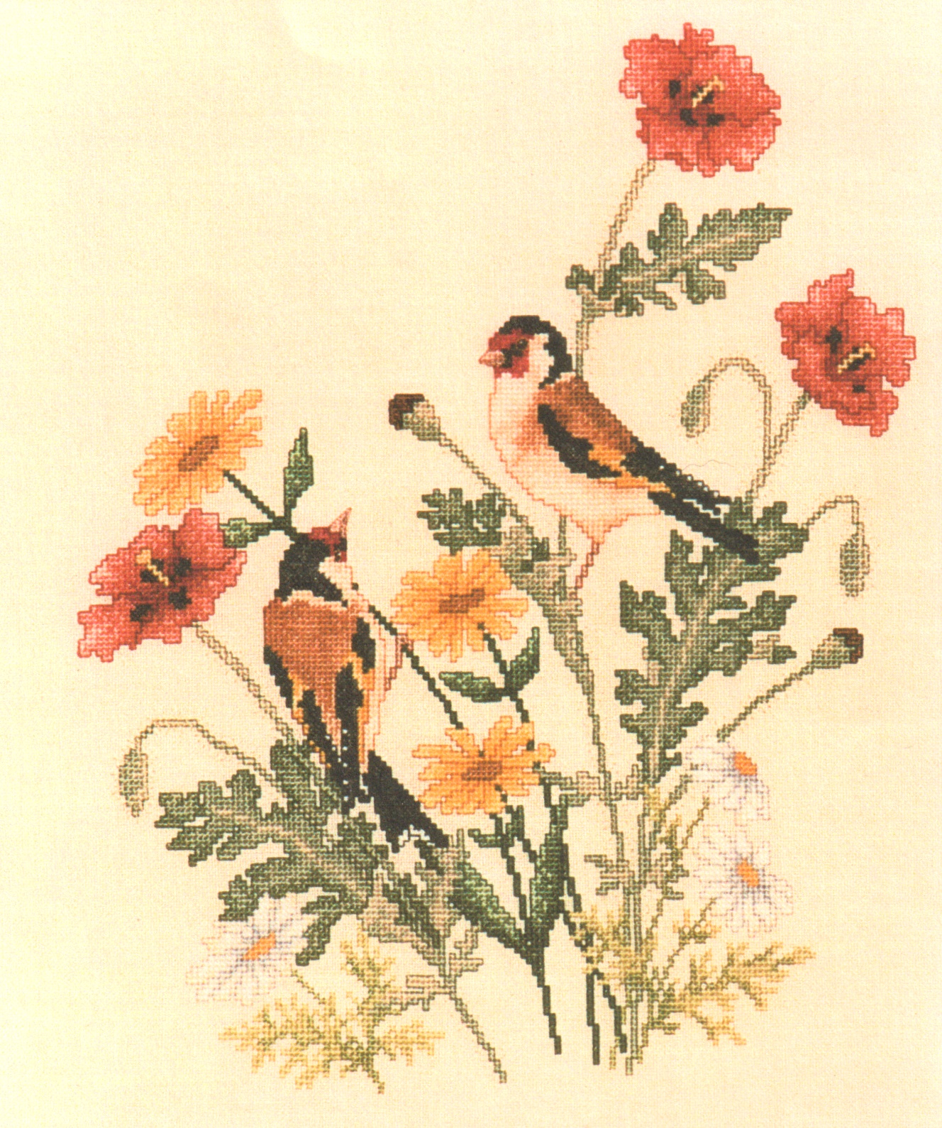 Crossed Wing Collection ผังลาย European Goldfinches