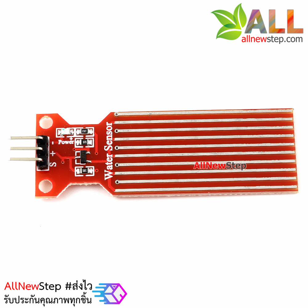 โมดูล เซนเซอร์น้ำฝน / ระดับน้ำ Rain Raindrop Water Level Sensor Module Height Depth of Detection For Arduino
