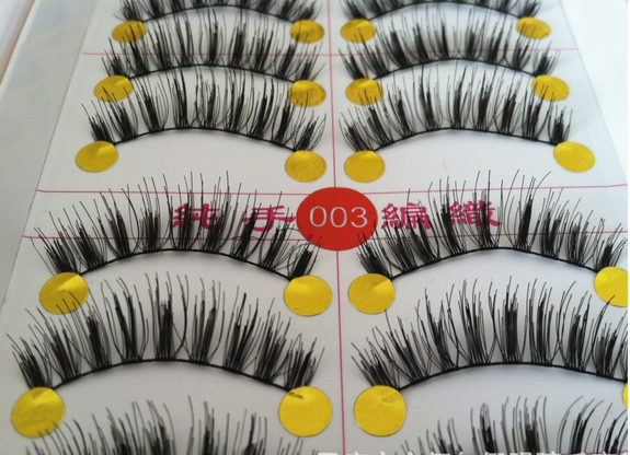 V-003 ขนตา(ขายปลีก) เเพ็คละ 10 คู่
