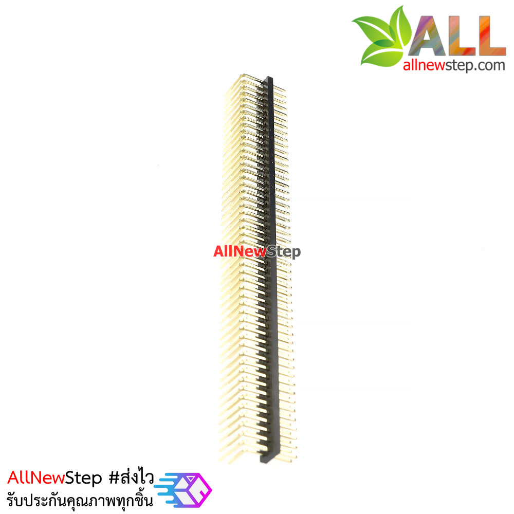 ก้างปลา 2x50 แบบฉาก ระยะห่างขา 1.27mm Spacing 1.27MM Double row 50p