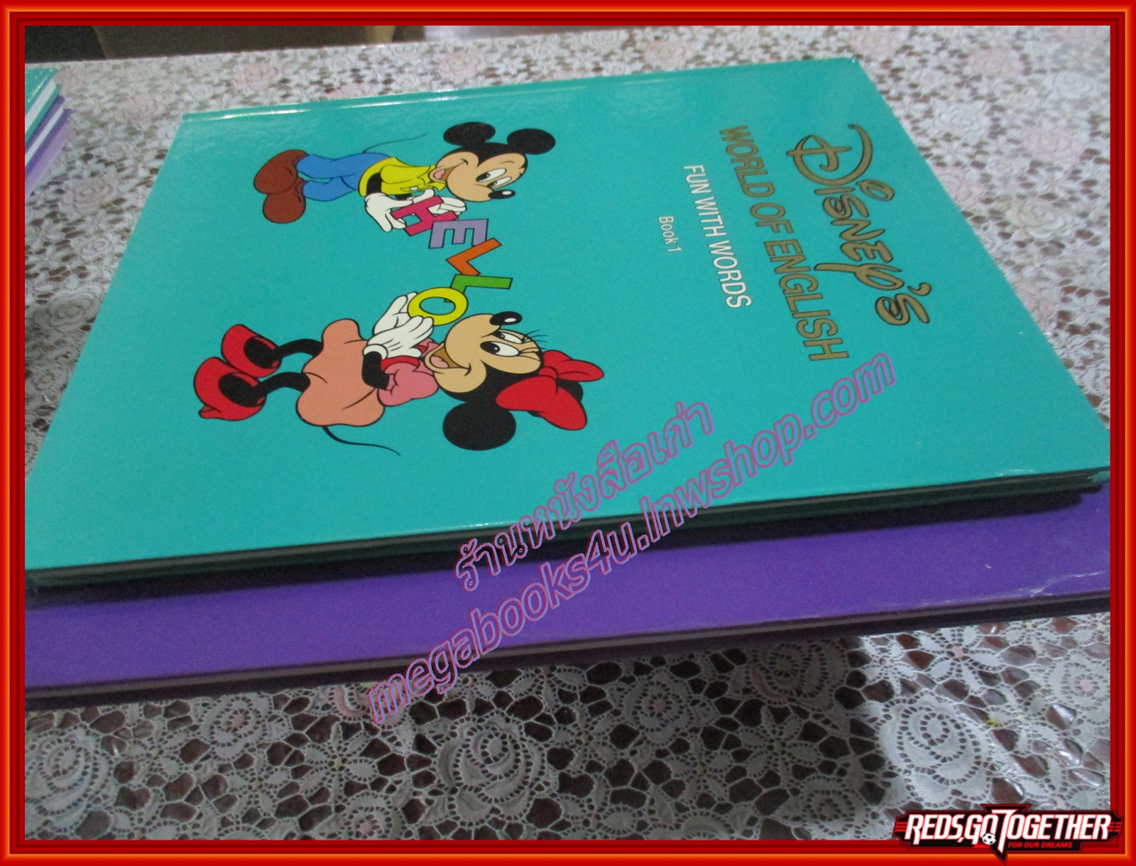 หนังสือเสริมทักษะภาษาอังกฤษ การ์ตูนดิสนีย์ Walt Disney WORLD OF ENGLISH ชุด FUN WITH WORDS ครบชุด2เล่ม พร้อมโปสเตอร์ (สินค้ามีตำหนิ)