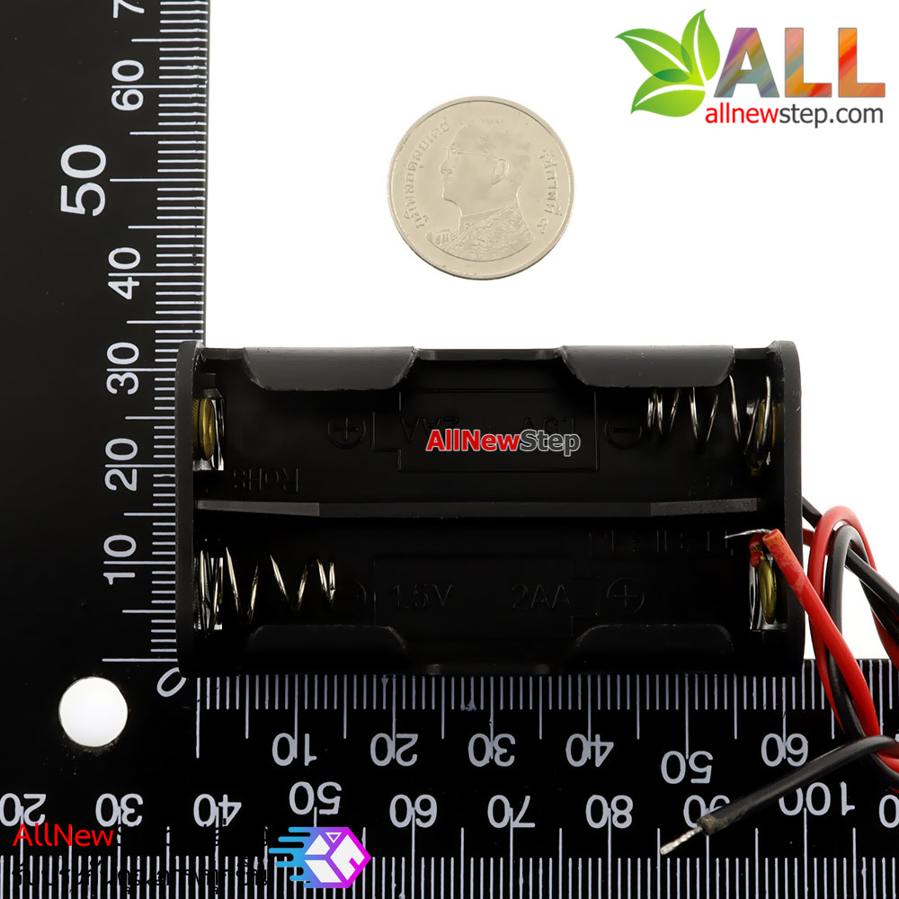 รางถ่าน AA ขนาด 4 ก้อน 6 โวลต์ AA 4 battery box