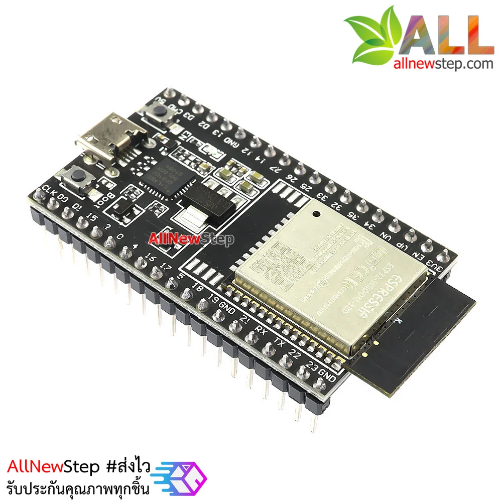 ESP32 WROOM-32D ESP32 บอร์ด ESP32 NodeMCU 38p ESP-32 CP2102 38 ขา หัวต่อ micro usb