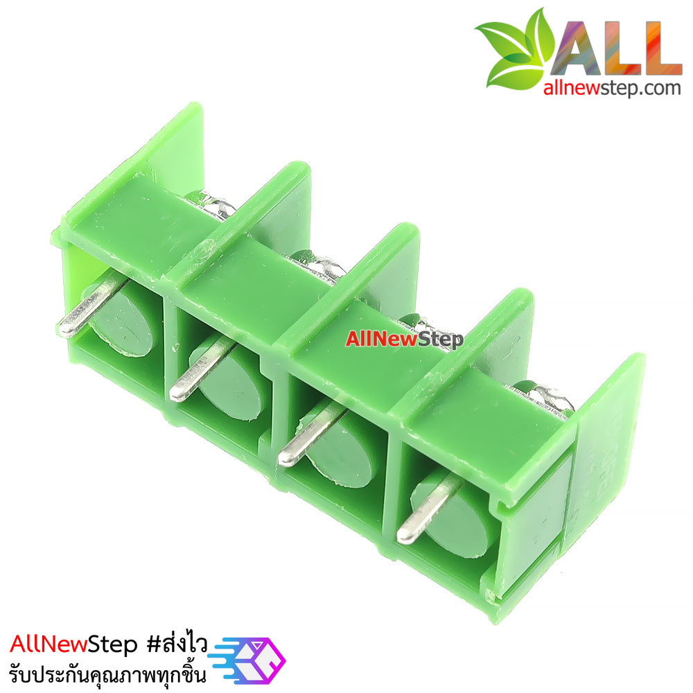 ขั้วต่อ terminal block 4 ขา ระยะห่าง 7.62mm 300v 20a