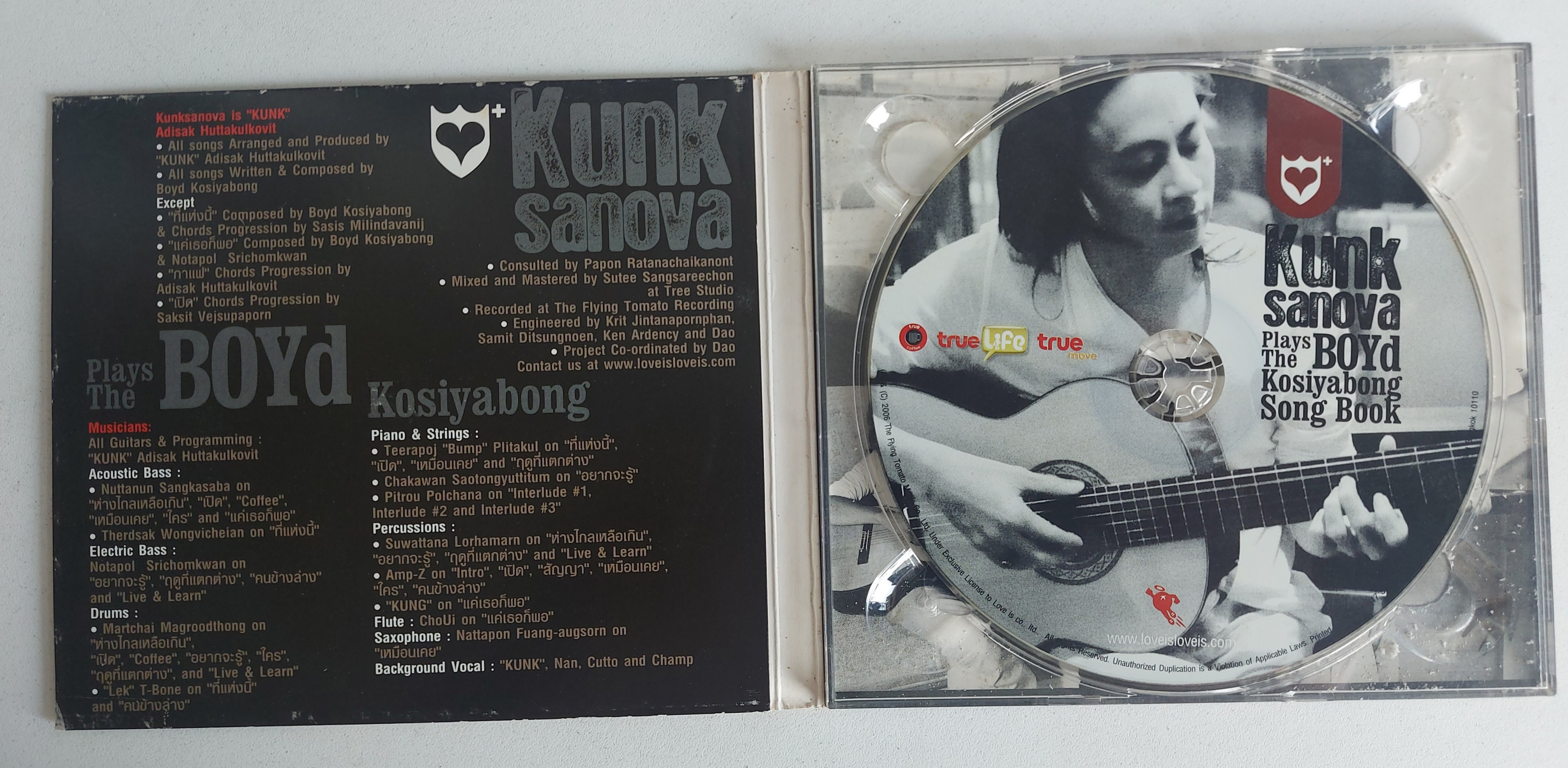 Used CD,Kunksanova - Plays the Boyd kosiyabong song book (บอย โกสิยพงษ์ )(แผ่นCDสภาพสวย)(A)(2548)