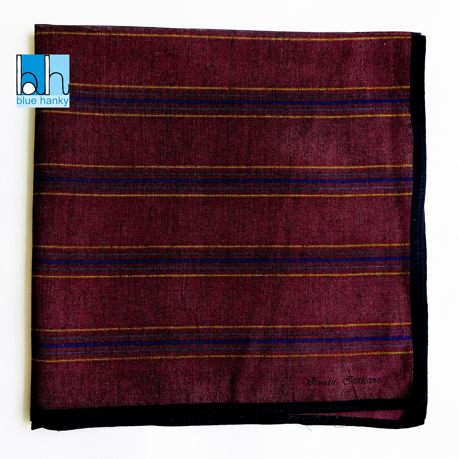 #96 18" Vivaldi Italiano ผ้าเช็ดหน้ามือ2 สภาพดี ผ้าเช็ดหน้าผืนใหญ่