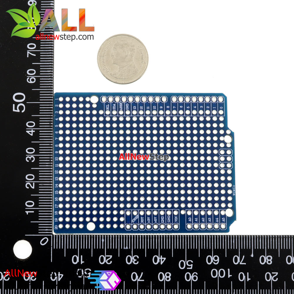 แผ่นปริ้น Uno R3 PCB ProtoShield extension board uno shield พร้อมขา Pin Header for Arduino