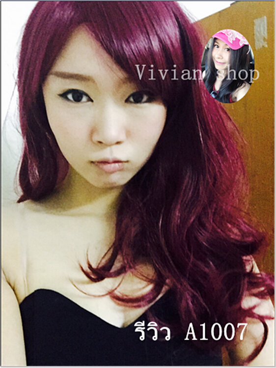 A1007 วิกผมหน้าม้า ดัดลอน