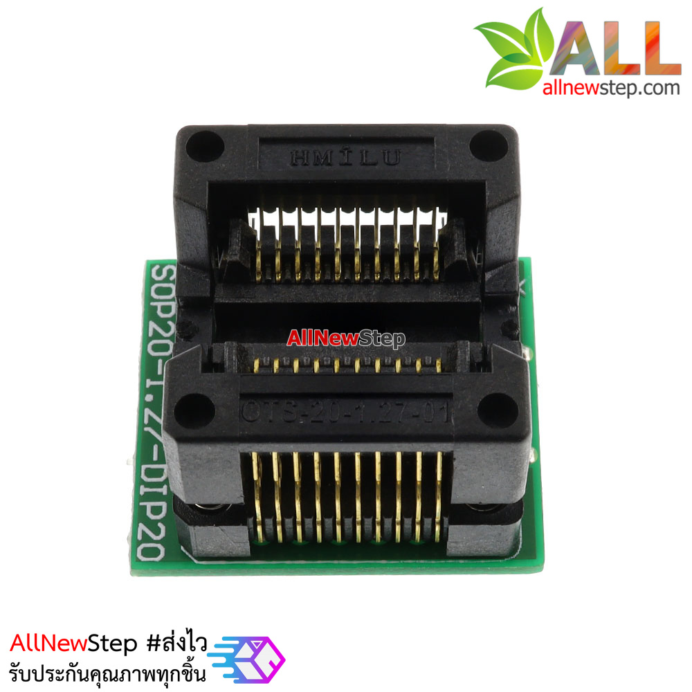 SOP20 to DIP20 OTS20-1.27-01 programming seat with PCB board