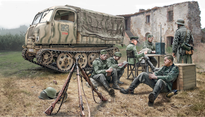 1/35 STEYR RSO/01 with GERMAN SOLDIERS
